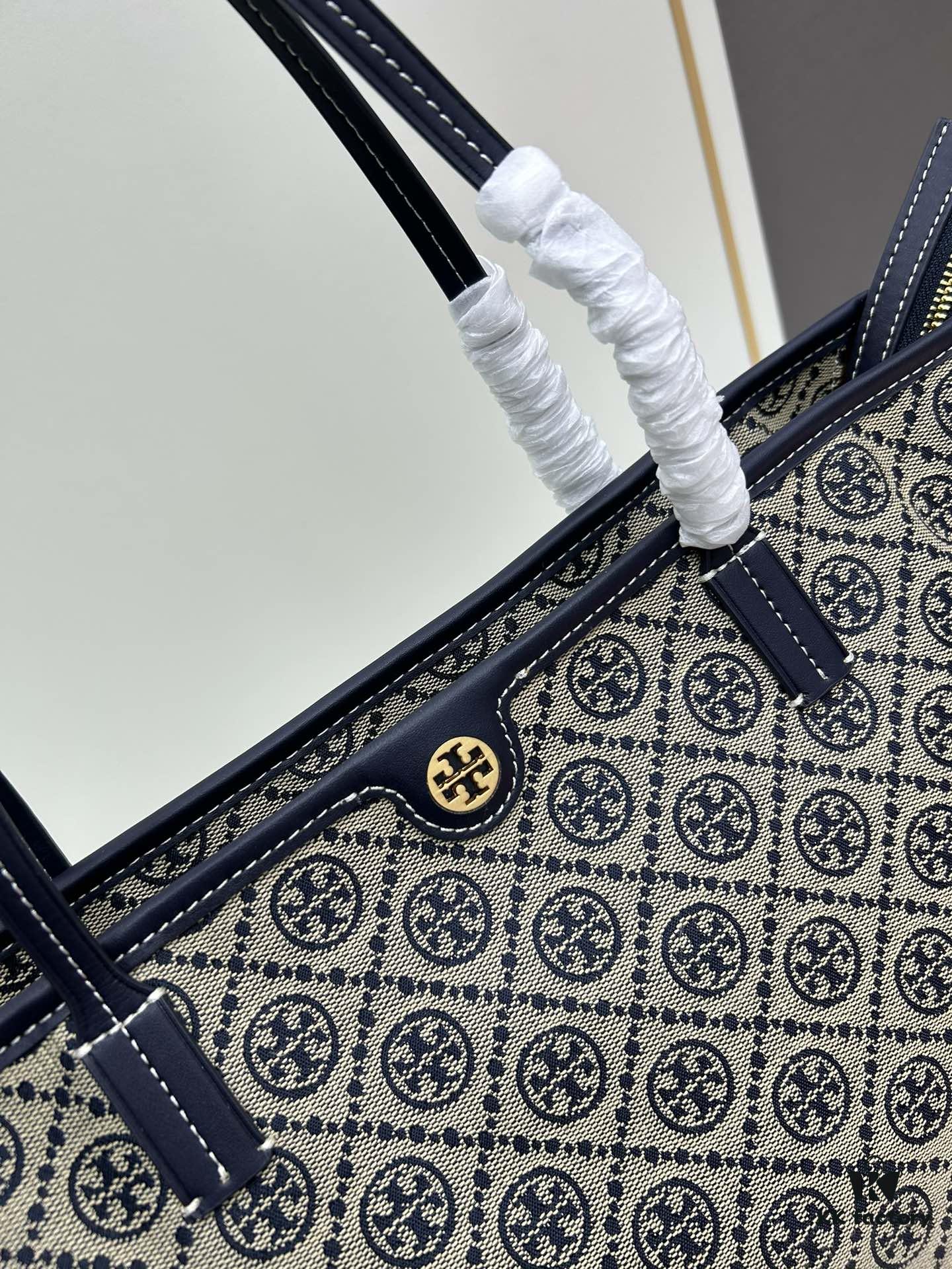 Tory Burch Large Monogram Shopping Tote