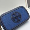 6930b26b6e68136f4d9ad959 Authentic Quality Tory Burch New Denim Camera Bag Miller Shoulder Crossbody Bag, Denim Blue, Perfect for Spring and Summer, Lightweight Travel