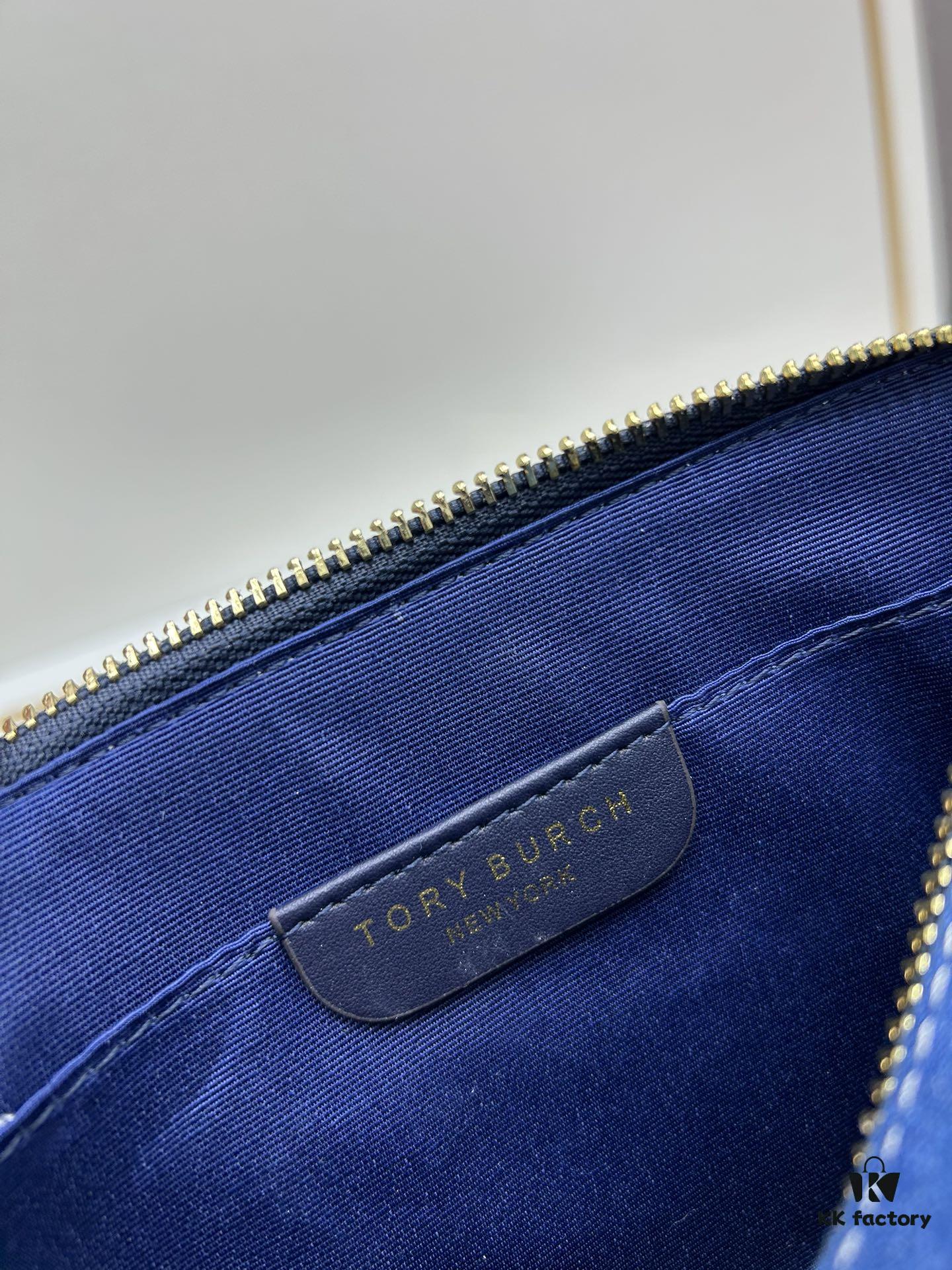 6930b26d6e68136f4d9ad95e Authentic Quality Tory Burch New Denim Camera Bag Miller Shoulder Crossbody Bag, Denim Blue, Perfect for Spring and Summer, Lightweight Travel