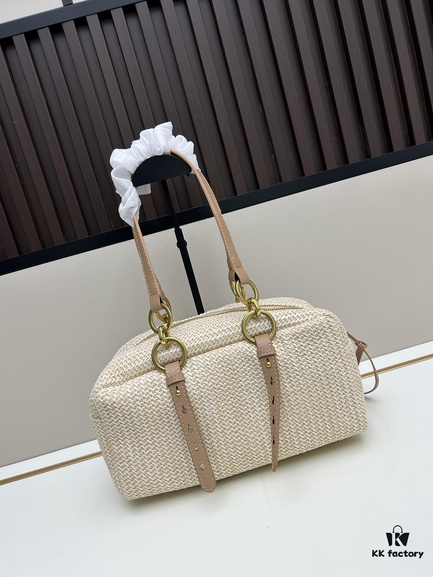 6930b2b86e68136f4d9ad9e0 Large PRADA Woven Bag with Box | Lock in This Lazy Chic for Spring and Summer ✨