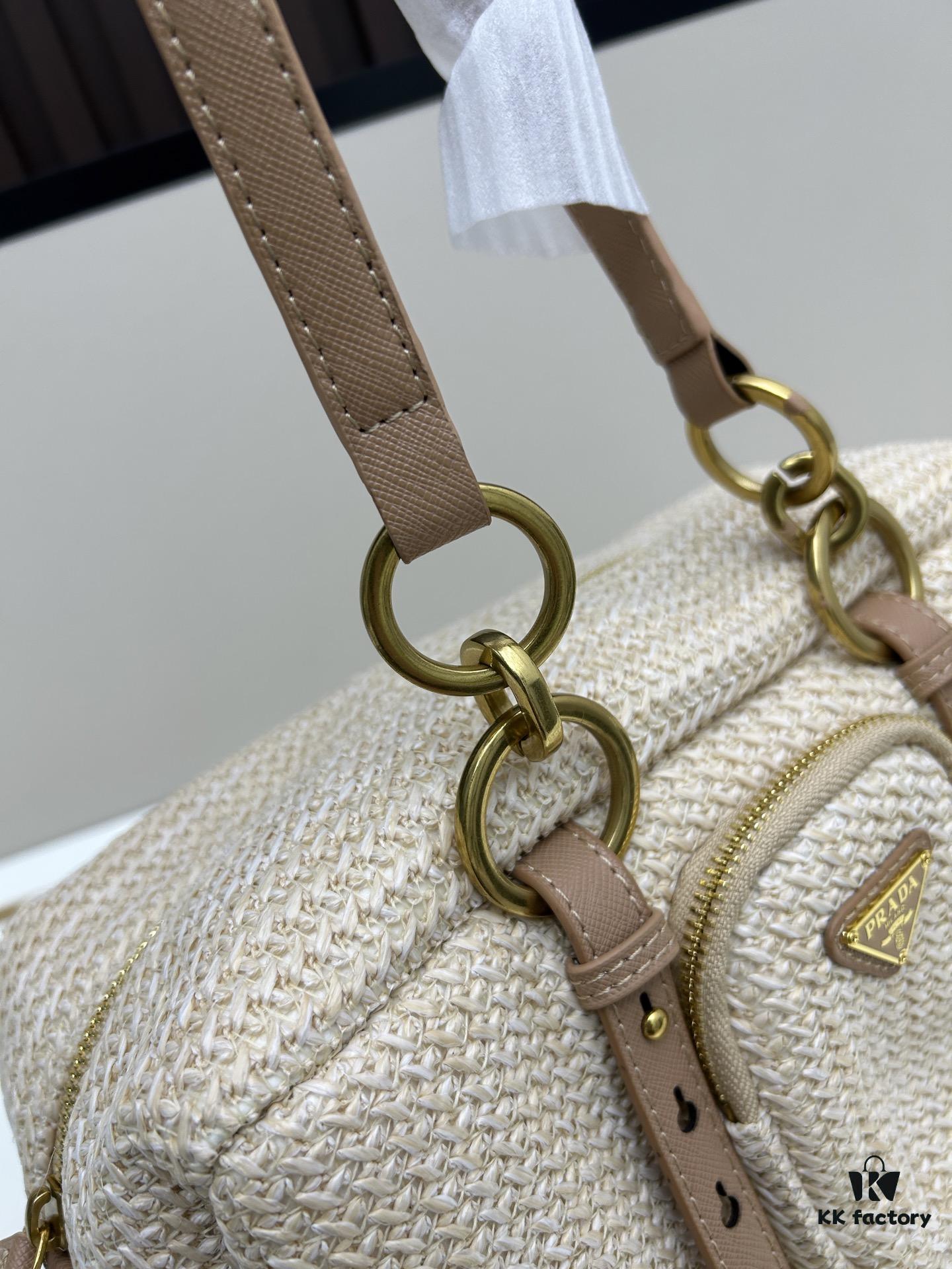 6930b2bc6e68136f4d9ad9e4 Large PRADA Woven Bag with Box | Lock in This Lazy Chic for Spring and Summer ✨