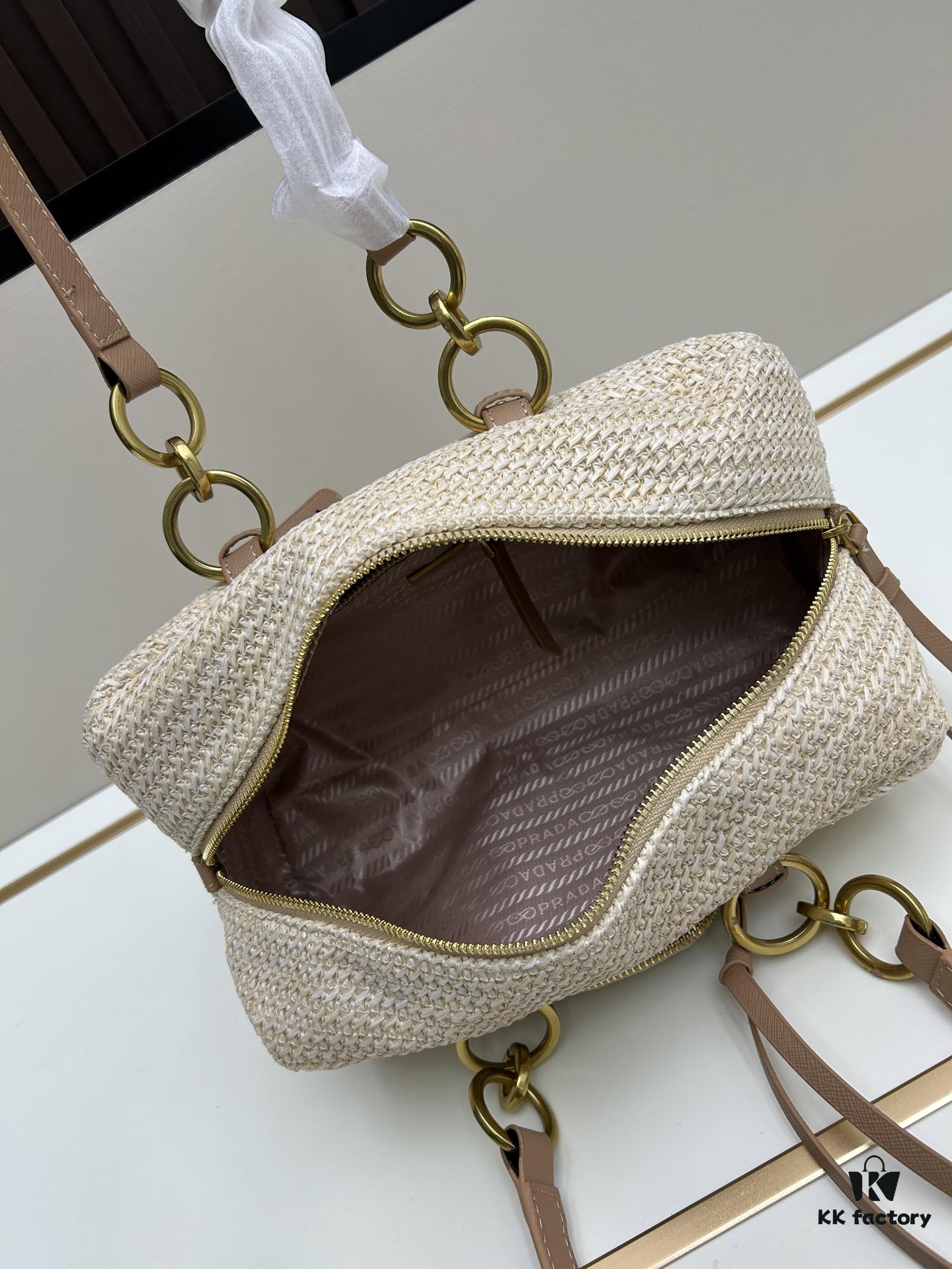 6930b2bc6e68136f4d9ad9e5 Large PRADA Woven Bag with Box | Lock in This Lazy Chic for Spring and Summer ✨