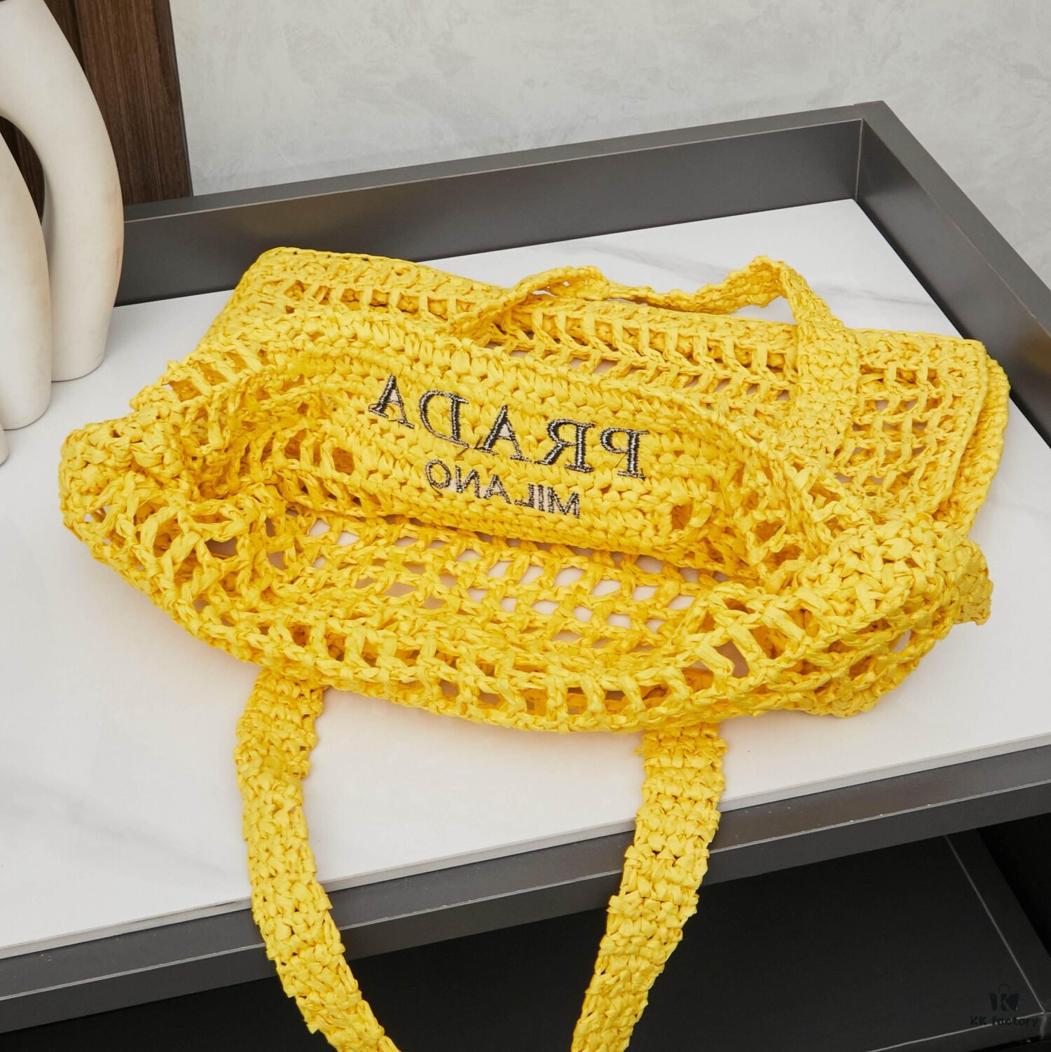 Raffia Fiber Tote Bag
