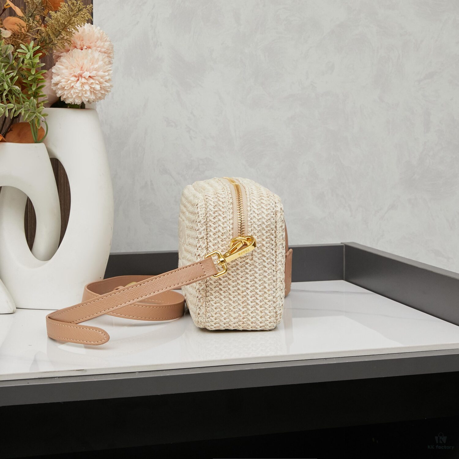 6930b3736e68136f4d9adae0 Prada New Raffia Camera Bag Model 2376 with Box Size 20x12x8