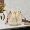 6930b3756e68136f4d9adae3 Prada Raffia Woven Bucket Bag with Box