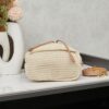 6930b3786e68136f4d9adae6 Prada Raffia Woven Bucket Bag with Box