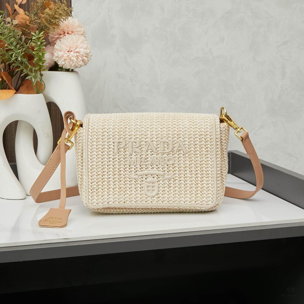 6930b3856e68136f4d9adaf6 Raffia Woven Camera Bag, Model No. 2385, Box Size 20x12x8