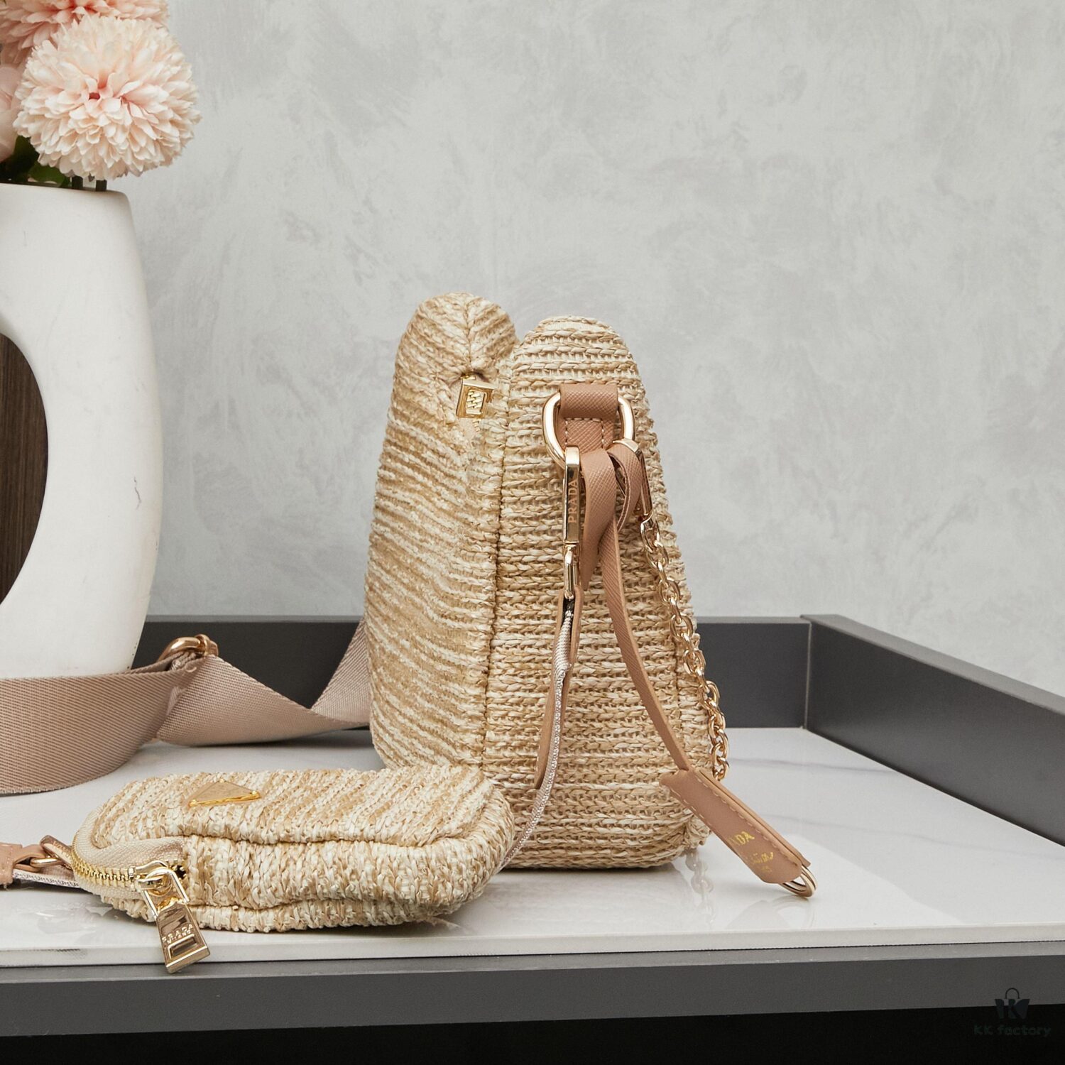 6930b3916e68136f4d9adb07 Large Size Prada Hobo Combo Raffia Woven Limited Edition Three-in-One Beach Bag with Box