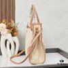 6930b3936e68136f4d9adb0c PRADA Summer It Bag – Woven Straw Tote with Italian Vegetable-Tanned Leather Trim, Size 38×30×12