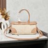 6930b39a6e68136f4d9adb19 PRADA Summer It Bag – Handwoven Rattan Tote with Italian Vegetable-Tanned Leather Trim, Size 32×15×11