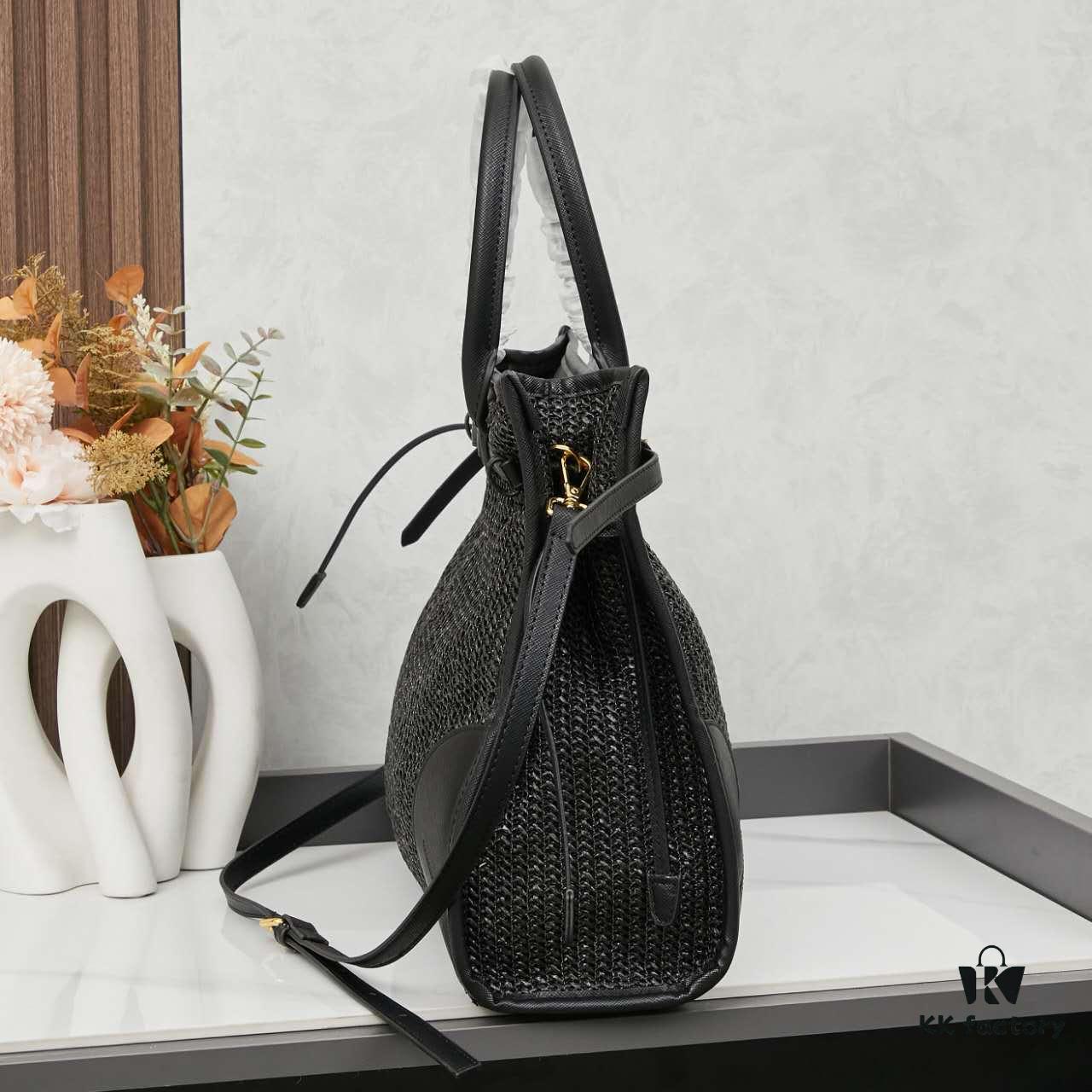 6930b39e6e68136f4d9adb21 Prada Woven Bag, Stylish and Versatile Tote for Daily Commute, Size 38×30×12