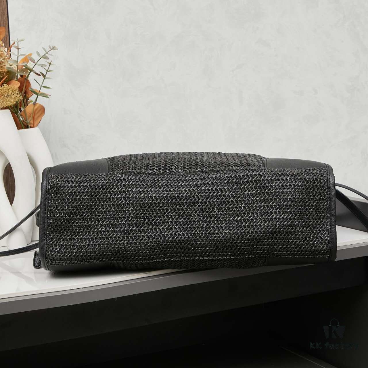 6930b39f6e68136f4d9adb23 Prada Woven Bag, Stylish and Versatile Tote for Daily Commute, Size 38×30×12