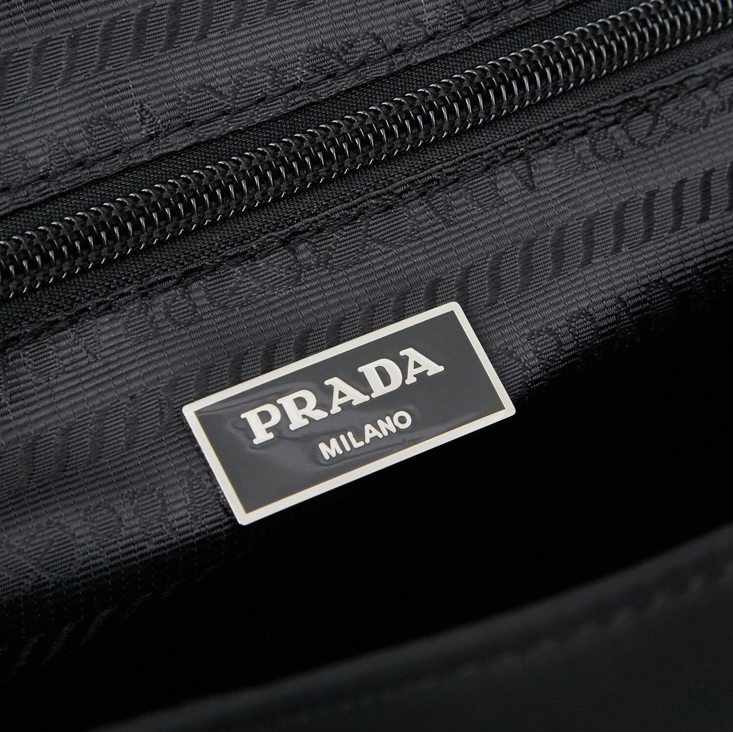 Prada RE-NYLON Recycled Nylon and Saffiano Leather Shoulder Bag! Crossbody Messenger Bag, Unisex! Parachute Fabric with Crosshatch Calfskin, Zippered Pocket at Back, Additional Zippered Compartment on Flap! Two Snap Closures at Opening for Security and Practicality! Adjustable Shoulder Strap! Size 30 x 25 cm, Model 2387
