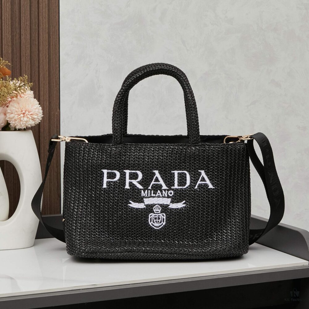 6930b3f36e68136f4d9adb86 Prada Beautiful Wicker Basket Bag – Stylish and Practical Summer Essential