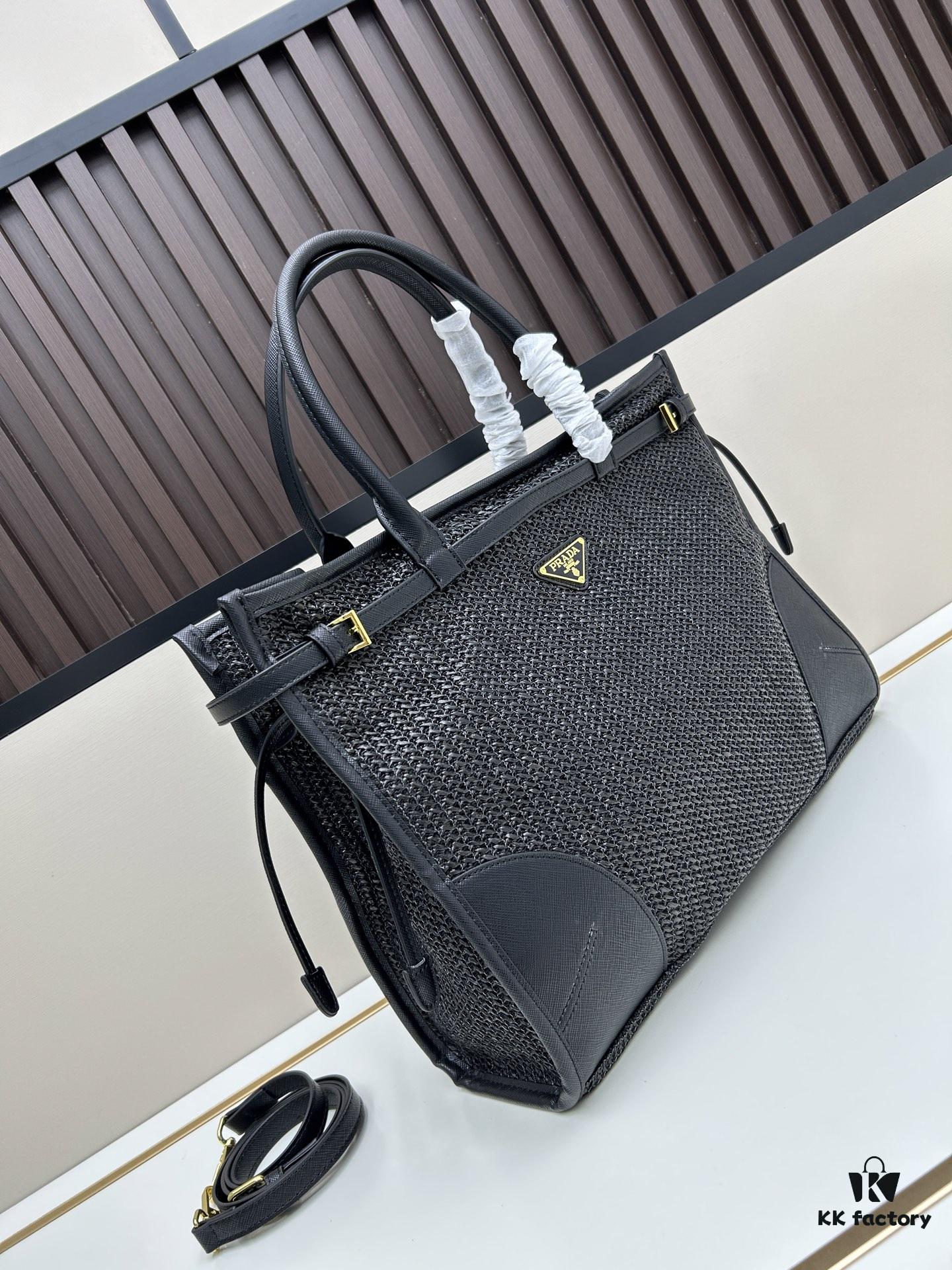 6930b4006e68136f4d9adb9a PRADA Summer It Bag – The Ultimate Woven Tote, Size 38x30x12