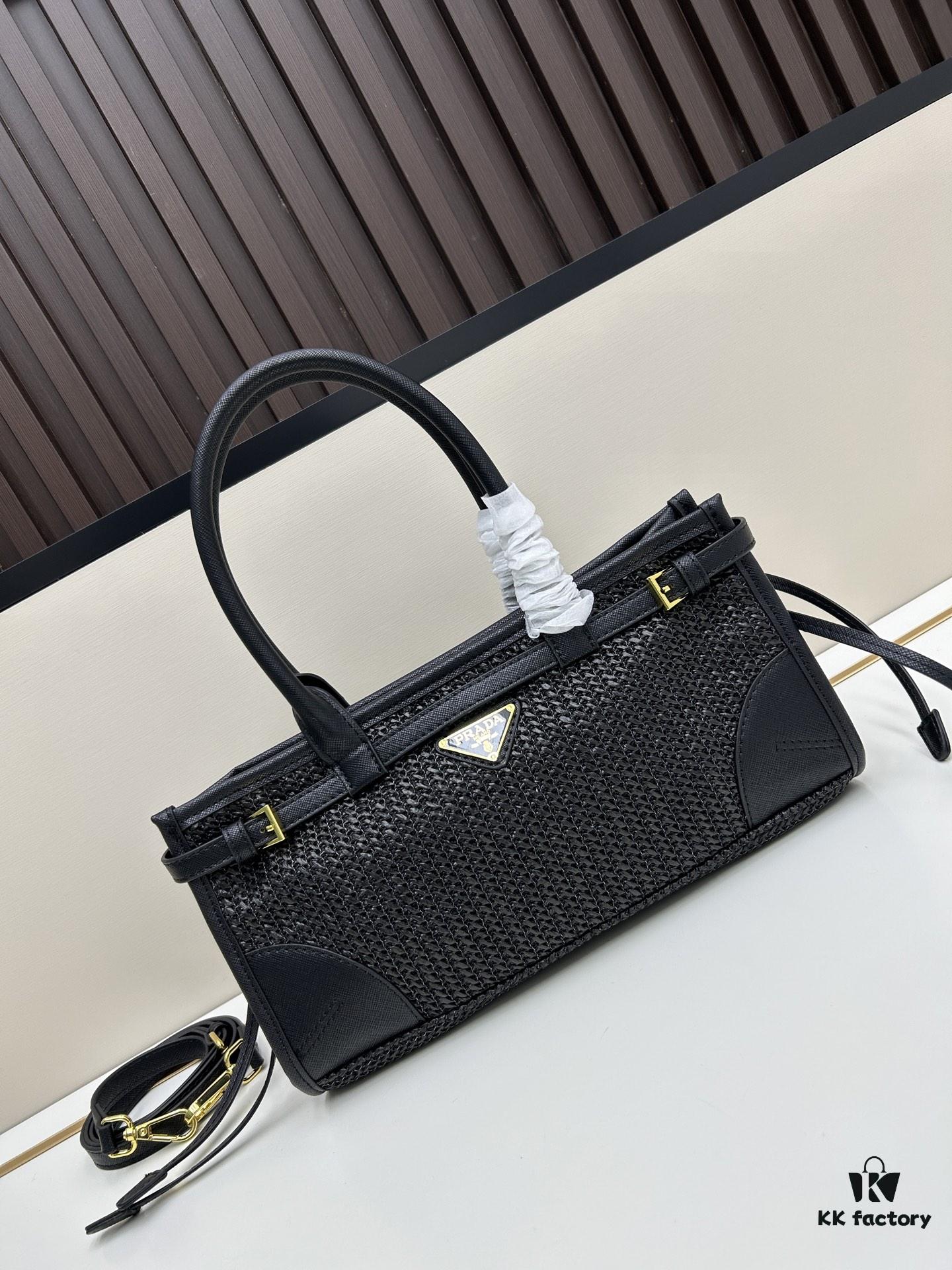 6930b40a6e68136f4d9adba7 PRADA Summer It Bag – The Ultimate Woven Tote, 32✕15✕11