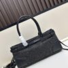 6930b40c6e68136f4d9adbac PRADA Summer It Bag – Woven Rattan Tote with Leather Trim, 32✕15✕11 cm