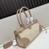 6930b4106e68136f4d9adbb0 PRADA Summer Woven Bag - Large Capacity Straw Tote with Italian Vegetable-Tanned Leather Trim, 32✕15✕11 cm