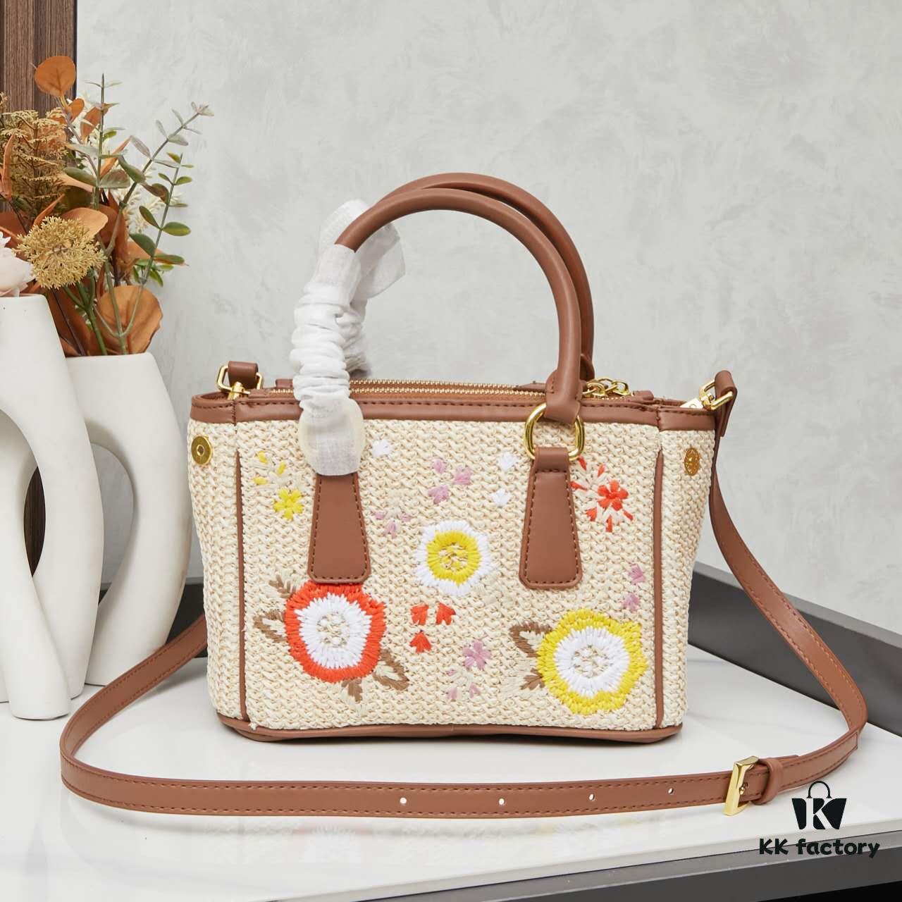Prada Beautiful Rattan Bag with Box