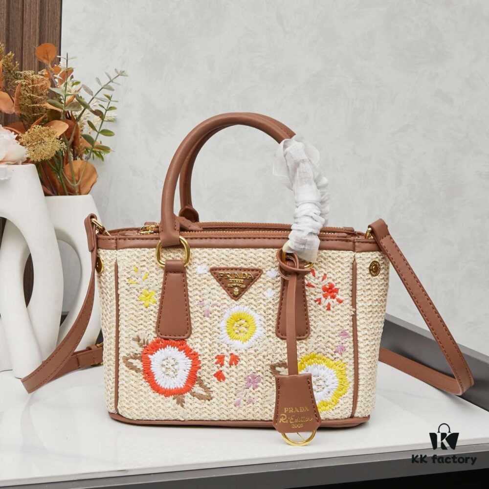 6930b4166e68136f4d9adbbc Prada Beautiful Rattan Bag with Box
