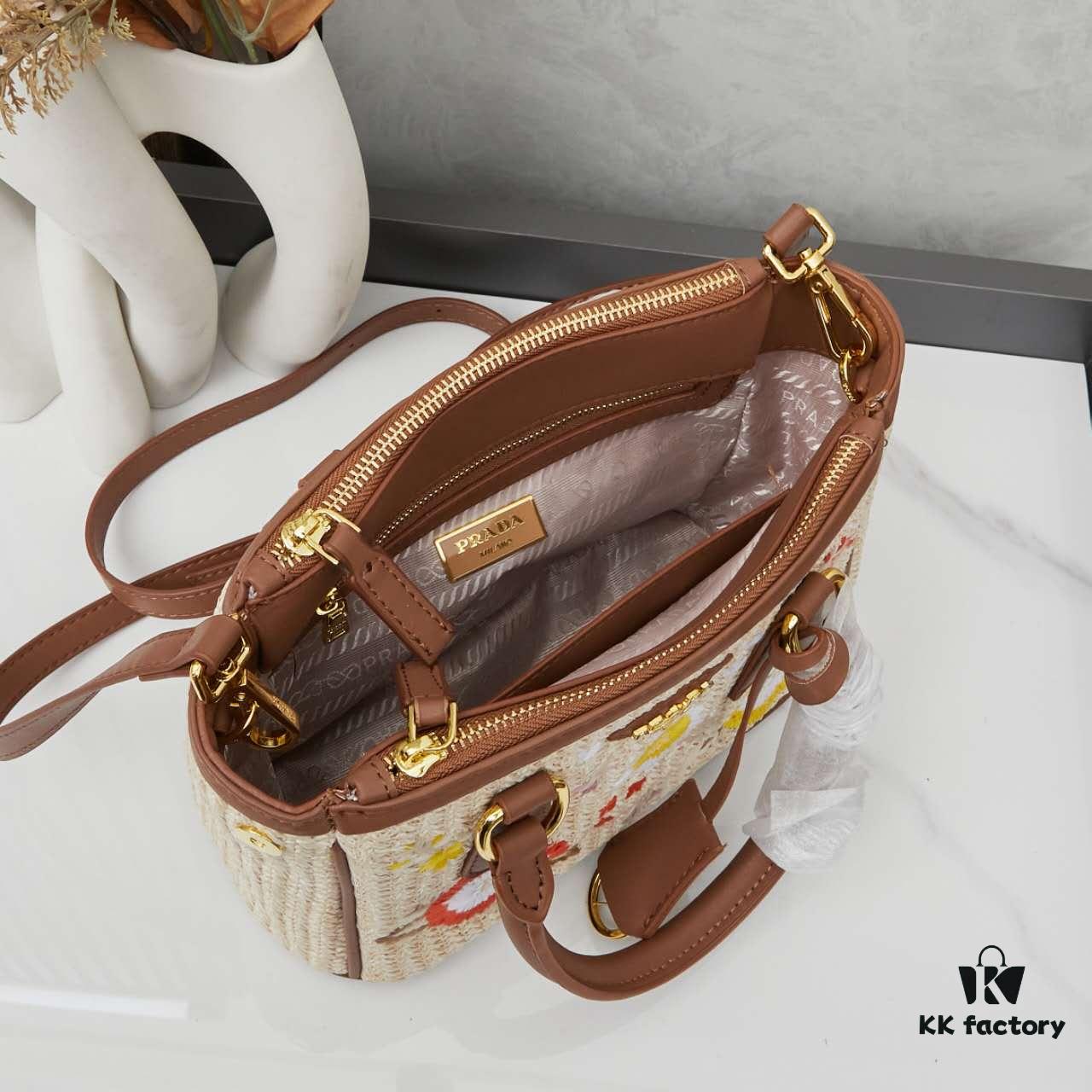Prada Beautiful Rattan Bag with Box