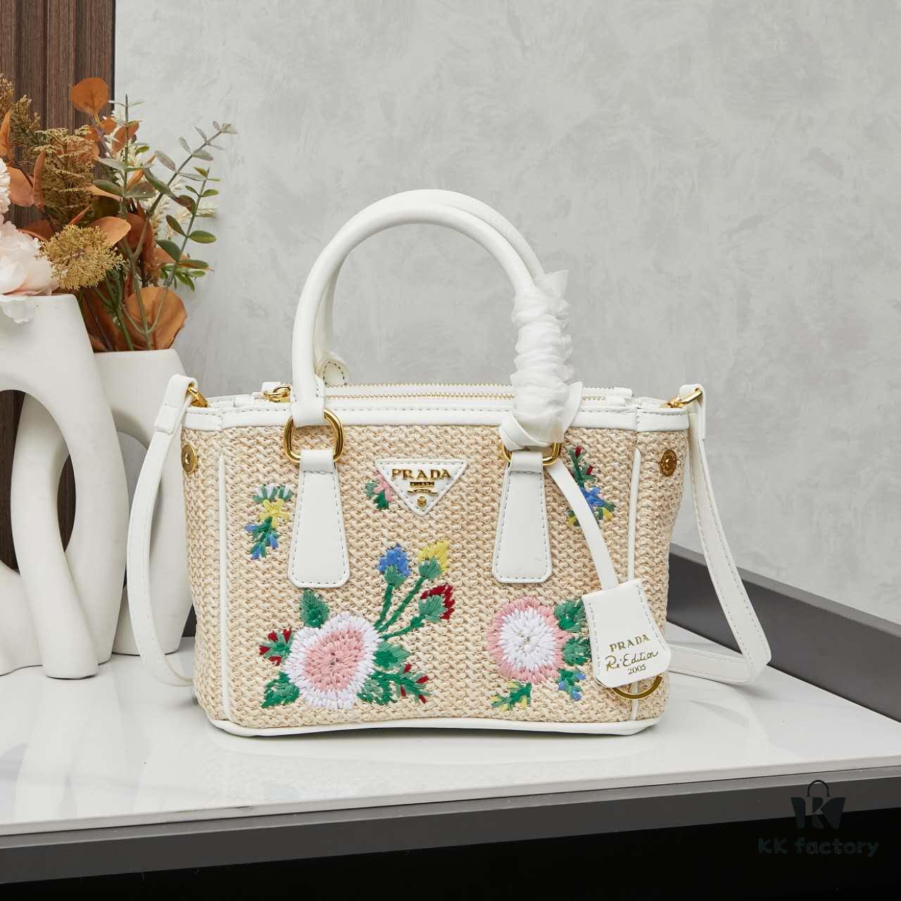 6930b4186e68136f4d9adbc1 Prada Beautiful Rattan Bag with Box