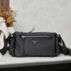 6930b41b6e68136f4d9adbc8 Prada Messenger Bag, Crossbody Shoulder Bag in Nylon with Studs, Size 26x16x10, Model 2508