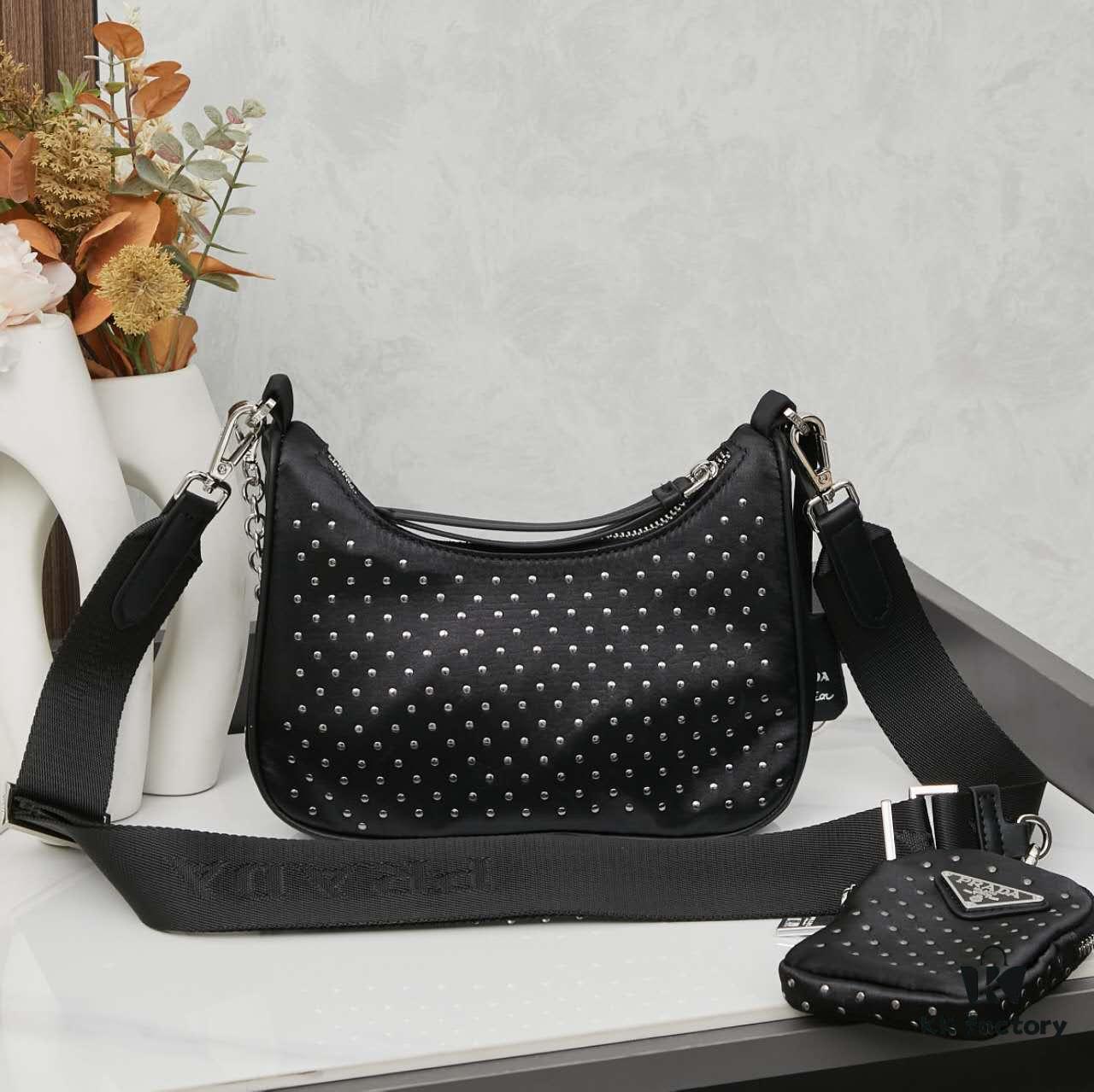 6930b4256e68136f4d9adbdd Prada Hobo Three-in-One Bag with Box! One Bag, Multiple Uses, Beautiful Design