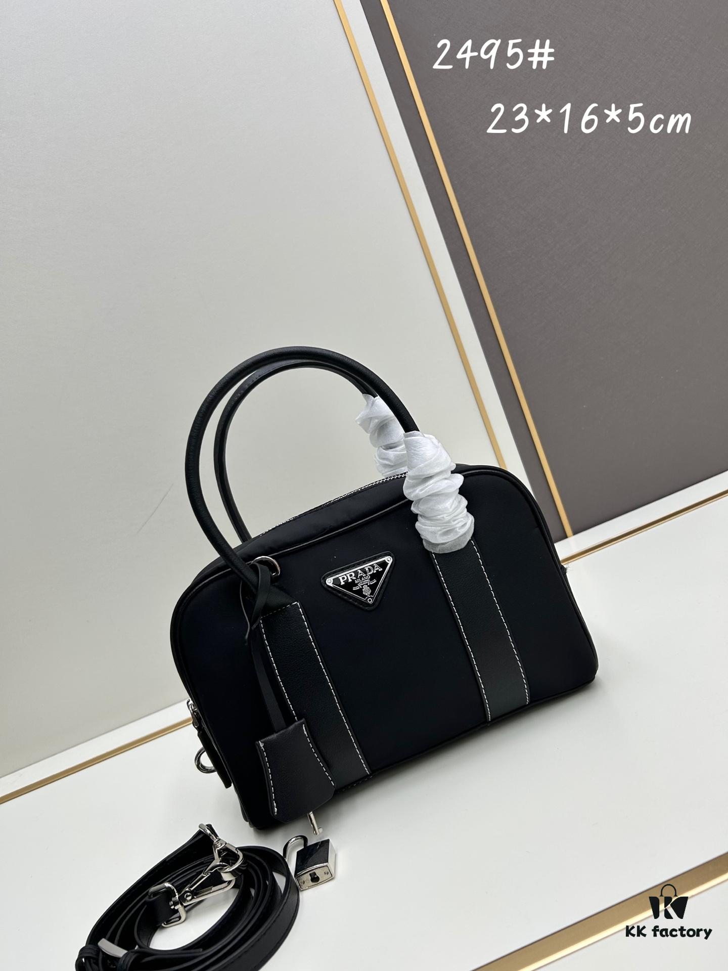 6930b4446e68136f4d9adc1a PRADA Black Vintage Boston Handbag ||| The Epitome of Elegance