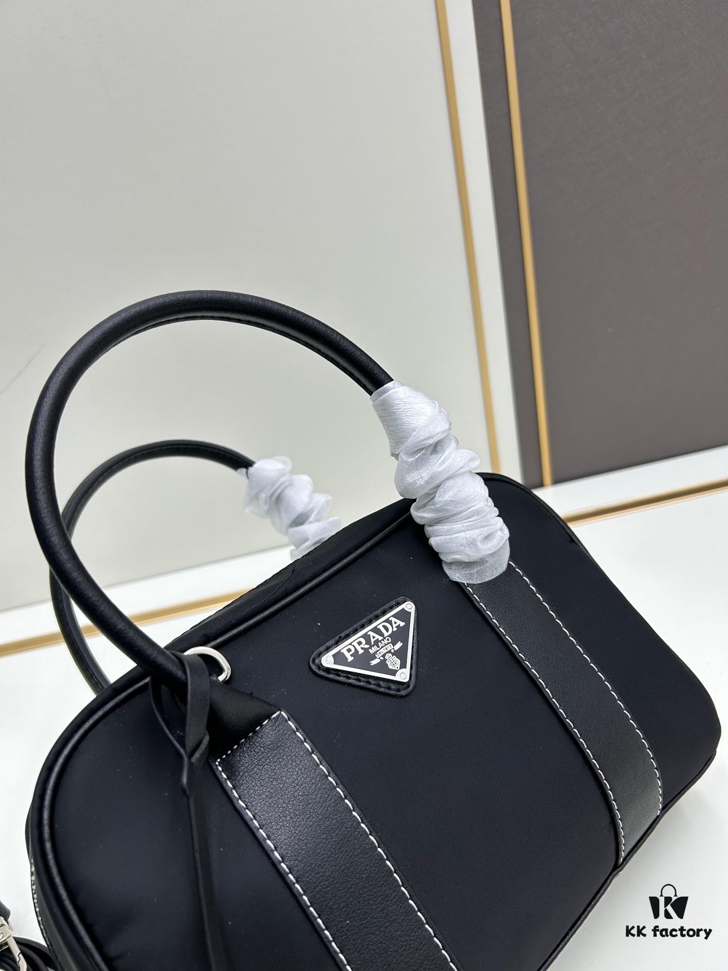6930b4476e68136f4d9adc1d PRADA Black Vintage Boston Handbag ||| The Epitome of Elegance