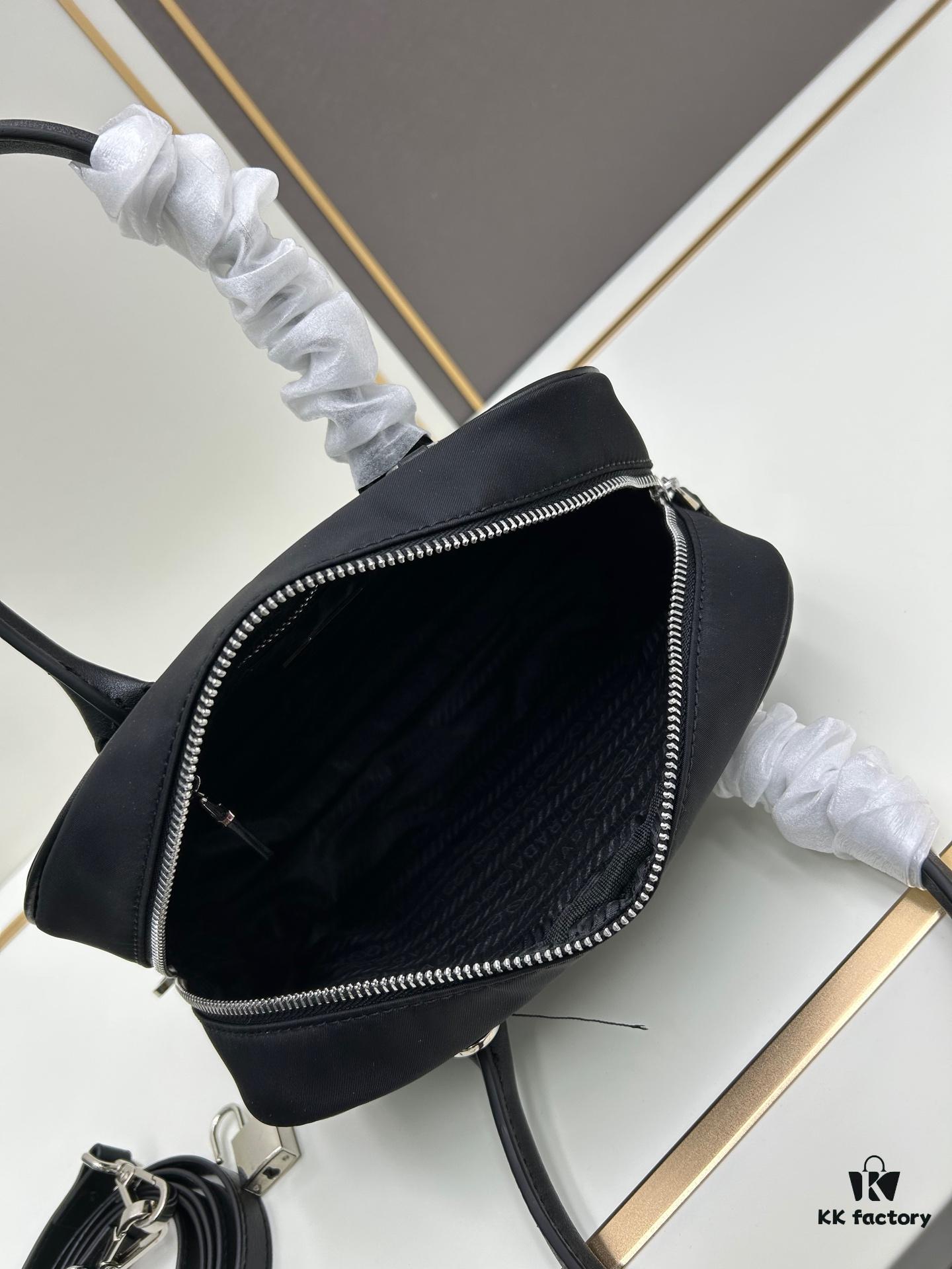 6930b4486e68136f4d9adc21 PRADA Black Vintage Boston Handbag ||| The Epitome of Elegance