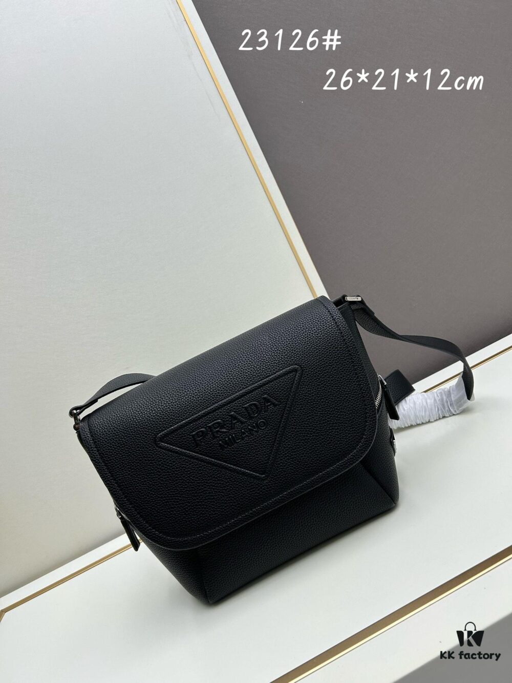 6930b4596e68136f4d9adc44 Prada Men's Crossbody Bag in Crinkled Calfskin