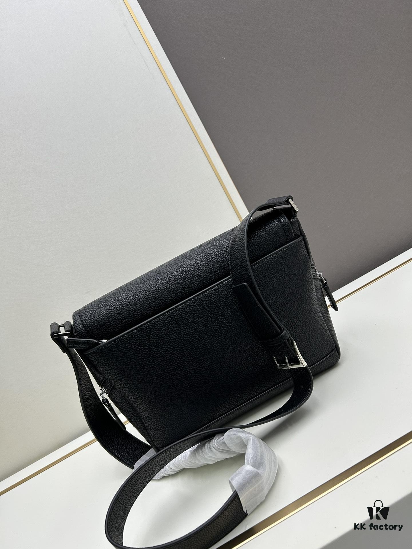 6930b45a6e68136f4d9adc45 Prada Men's Crossbody Bag in Crinkled Calfskin