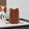 6930b4656e68136f4d9adc5b Vintage Prada Suede Crossbody Bag with Chain – A Timeless 'Baozi' Design