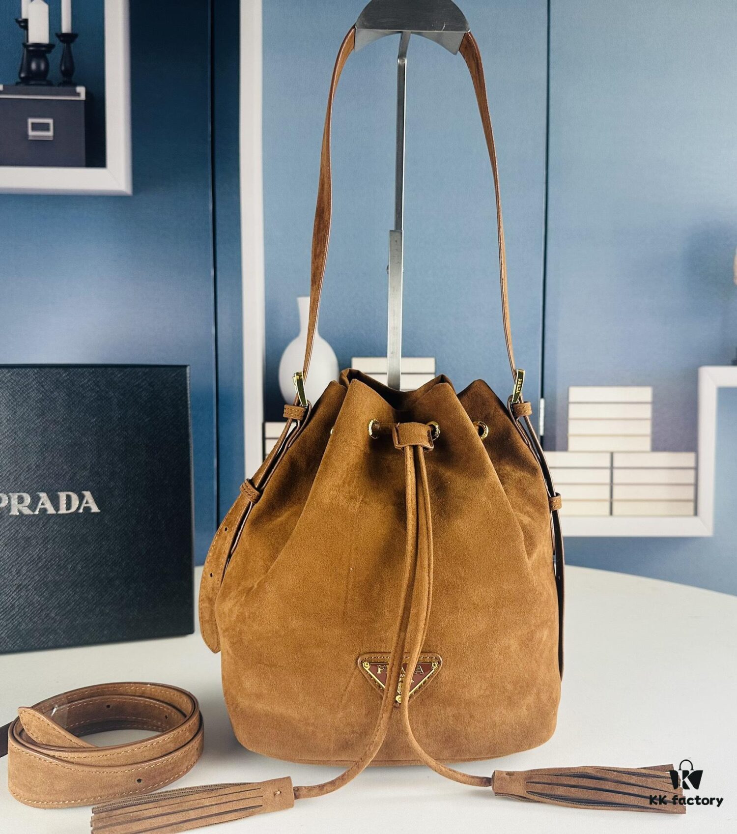 Prada New Suede Brown Collection with Box