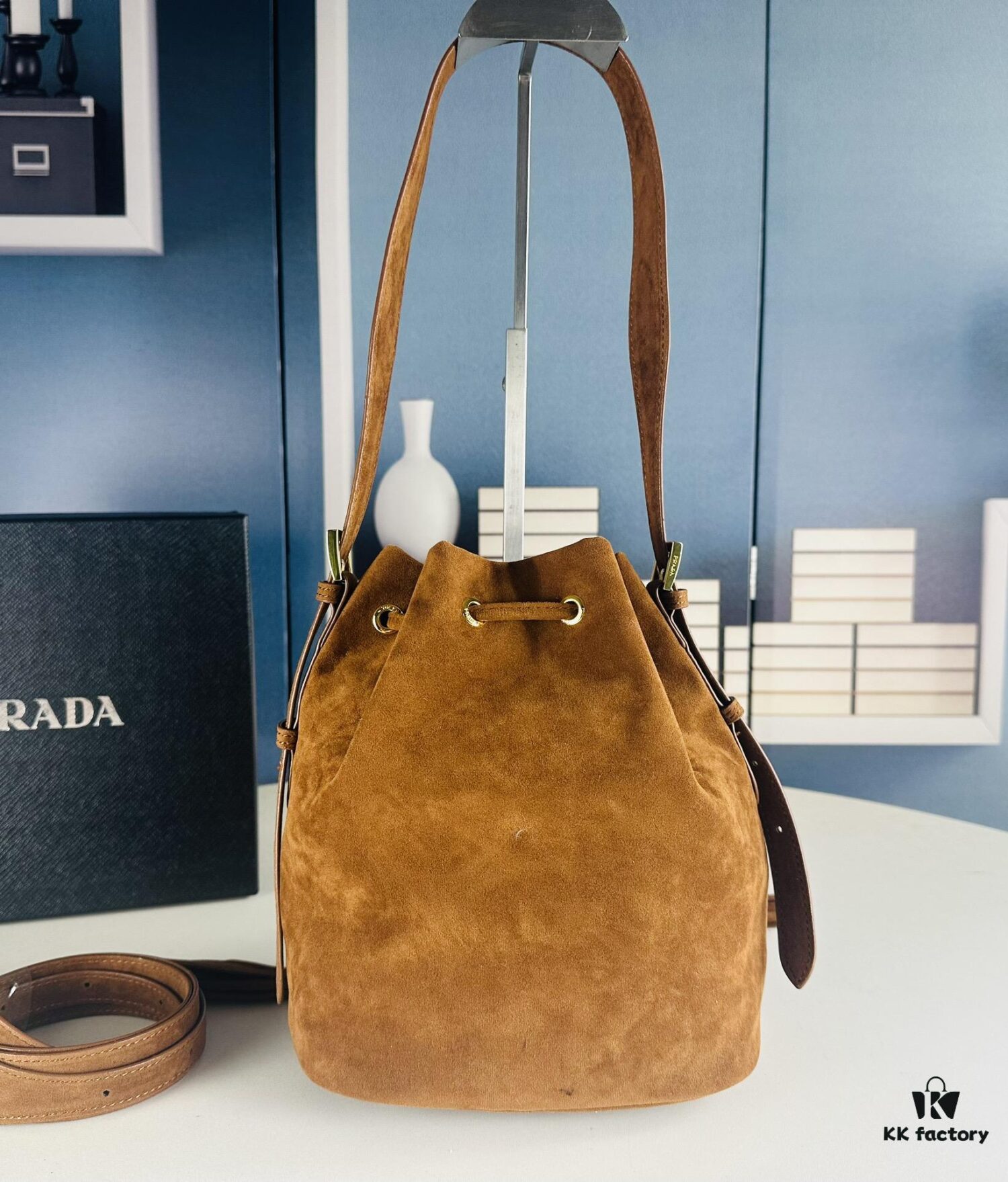 Prada New Suede Brown Collection with Box