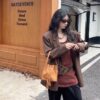 Prada New Suede Brown Collection with Box