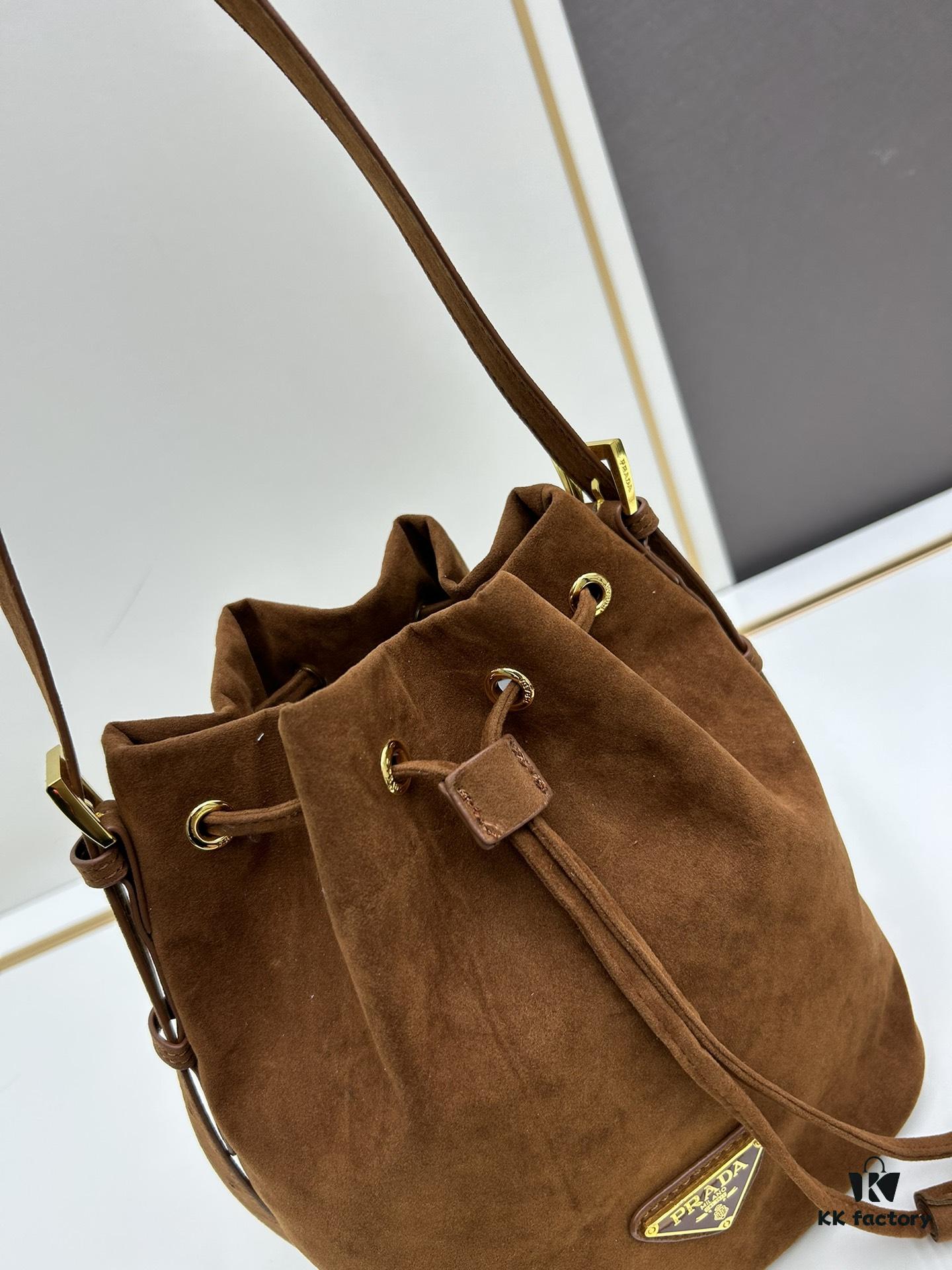 6930b4a06e68136f4d9adccb Prada New Suede Brown Collection with Box