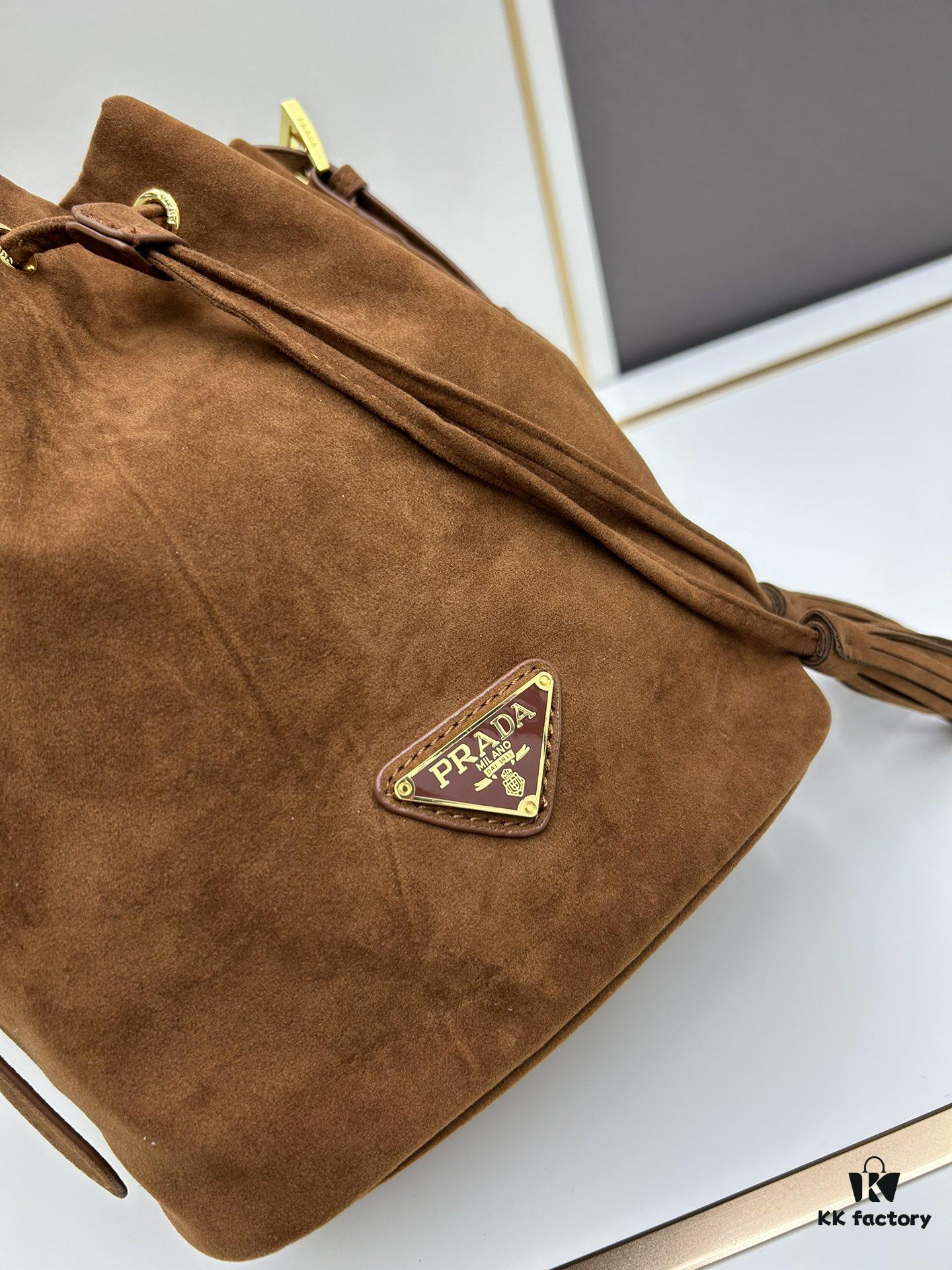 6930b4a16e68136f4d9adccc Prada New Suede Brown Collection with Box