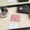6930b4bf6e68136f4d9add0d Prada Best-Selling Card Holder Unisex Mini Wallet in Black 1MC025 Triangle Logo Series Nine Colors Available