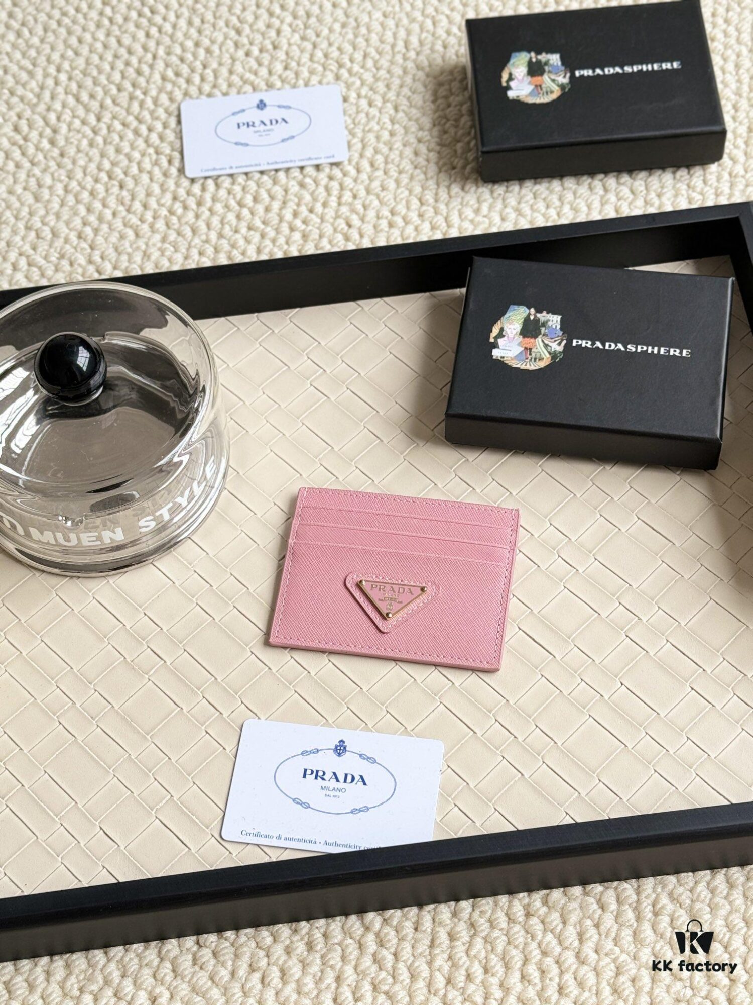 6930b4bf6e68136f4d9add0d Prada Best-Selling Card Holder Unisex Mini Wallet in Black 1MC025 Triangle Logo Series Nine Colors Available