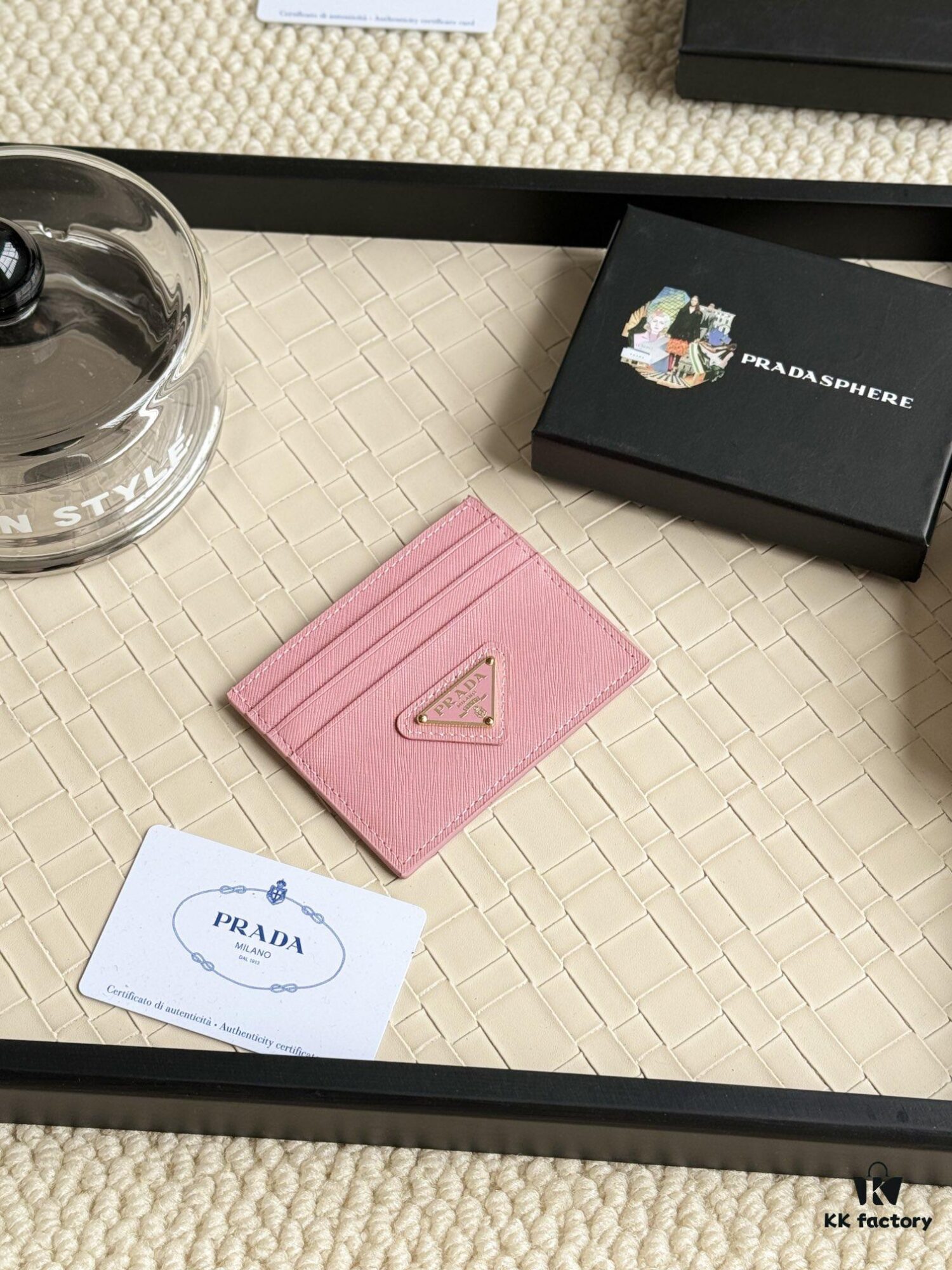6930b4c06e68136f4d9add0f Prada Best-Selling Card Holder Unisex Mini Wallet in Black 1MC025 Triangle Logo Series Nine Colors Available
