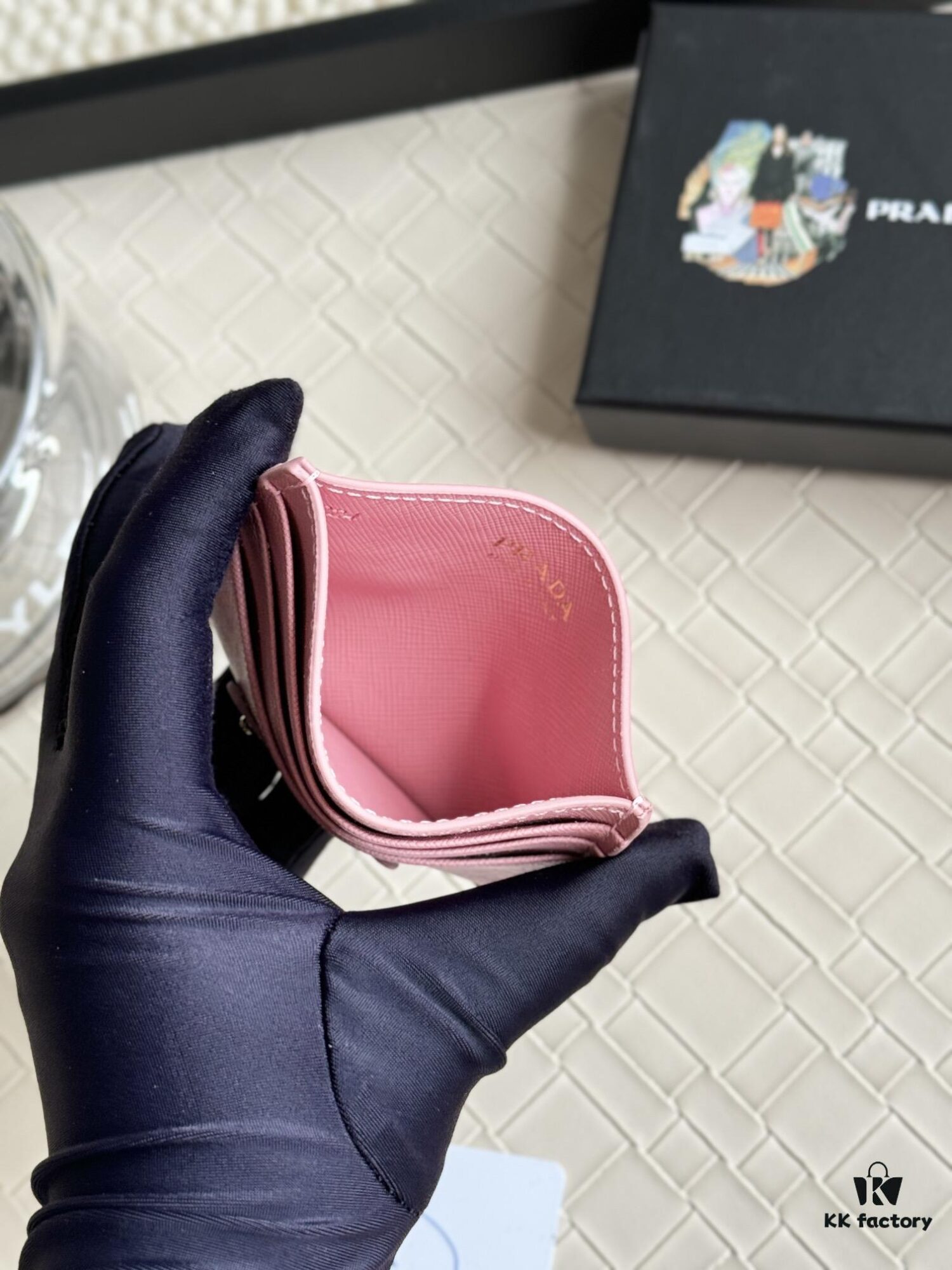 6930b4c16e68136f4d9add12 Prada Best-Selling Card Holder Unisex Mini Wallet in Black 1MC025 Triangle Logo Series Nine Colors Available