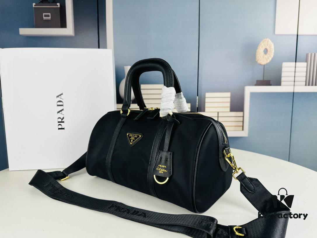 6930b4ee6e68136f4d9add69 Prada Re-Edition 1978 Medium Size Recycled Nylon and Saffiano Leather Handbag with Box | Official Website Image! Store Display