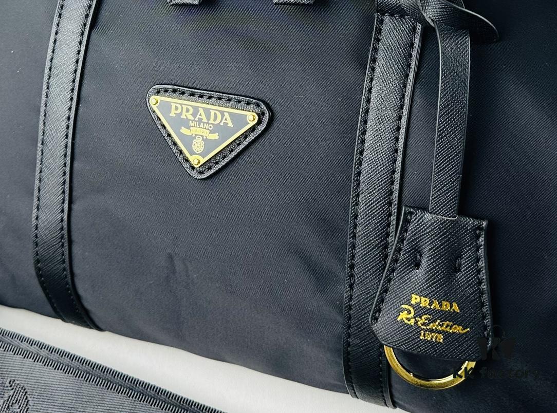 6930b4f06e68136f4d9add71 Prada Re-Edition 1978 Medium Size Recycled Nylon and Saffiano Leather Handbag with Box | Official Website Image! Store Display