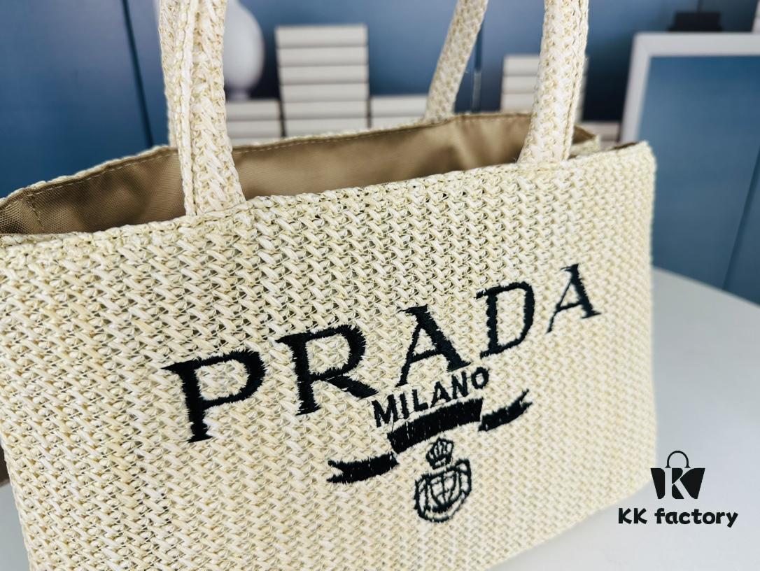 6930b4f86e68136f4d9add82 Prada Beautiful Wicker Basket Bag – A Charming Summer Essential with Straw and Leather Design