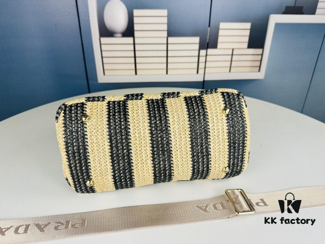 6930b50a6e68136f4d9adda3 Prada Beautiful Wicker Basket Bag – A Charming Summer Essential with Straw and Leather Design