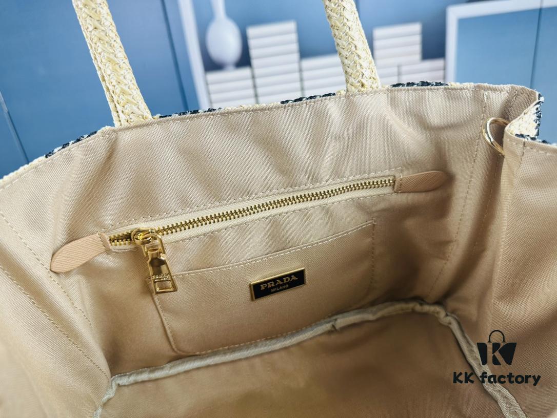 6930b50c6e68136f4d9adda7 Prada Beautiful Wicker Basket Bag – A Charming Summer Essential with Straw and Leather Design