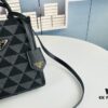 6930b51a6e68136f4d9addc7 New Small Size Prada Embroidered Fabric Tote Bag in Box (with Long Strap)