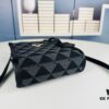 6930b51b6e68136f4d9addc8 New Small Size Prada Embroidered Fabric Tote Bag in Box (with Long Strap)